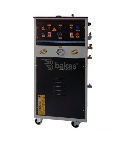 Buharlı Oto Yıkama Makinası Çift Tabancalı 30 Lt - Bakaş Makina