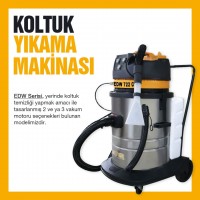 Halı ve Koltuk Yıkama Makinası 3 Motorlu 1 Püskürtmeli 3600 W