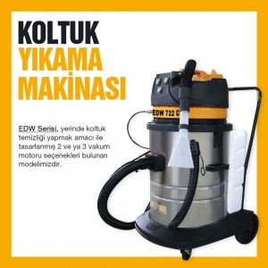 Safran Koltuk Yıkama Makinası 3 Motorlu 1 Püskürtmeli 3600 W EDW-723