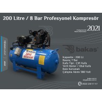 200 Lt Kompresör 8 bar