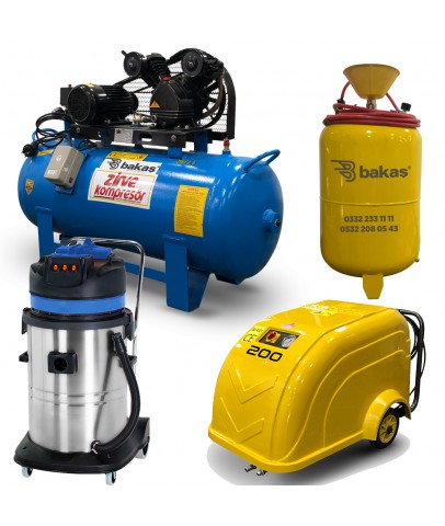 4'Lü Oto Yıkama Seti Büyük Kampanya -2 - Bakaş Makina